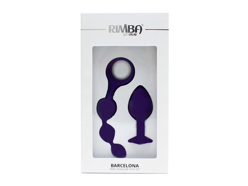 Set de 2 Juguetes Anales Barcelona Purpura