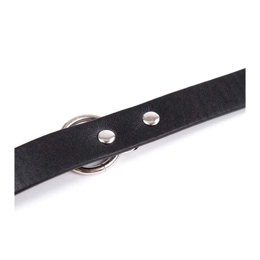 Collar con Cascabel Ajustable 43 cm Negro