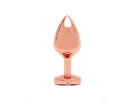 Plug Anal con Joya en Forma de Corazon Pisa Rose Gold Plug Anal con Joya en Forma de Corazon Pisa Rose Gold