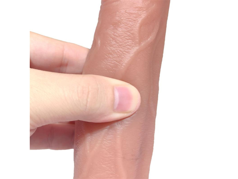 Tiberio Dildo Realista Turbo Shaking con Thrusting Rotacion 360º y Control Remoto Silicona Liquida