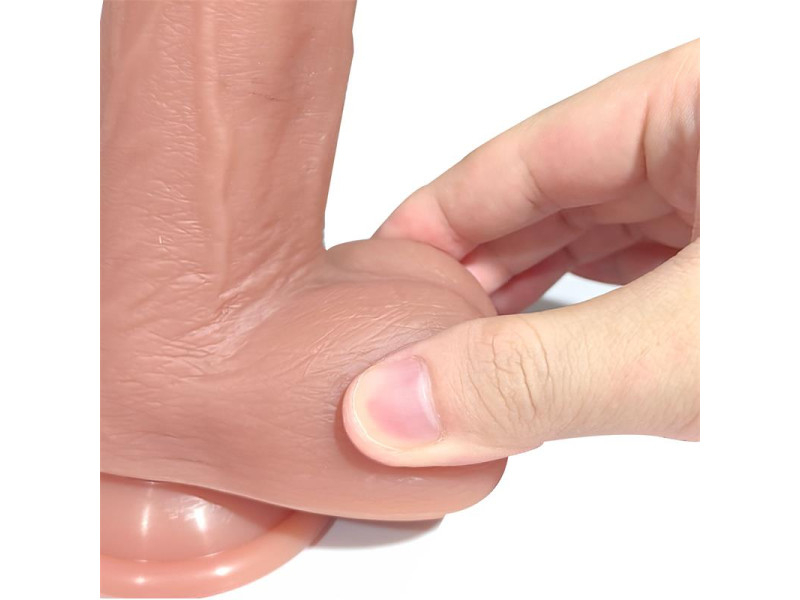 Tiberio Dildo Realista Turbo Shaking con Thrusting Rotacion 360º y Control Remoto Silicona Liquida