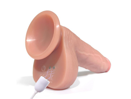 Tiberio Dildo Realista Turbo Shaking con Thrusting Rotacion 360º y Control Remoto Silicona Liquida