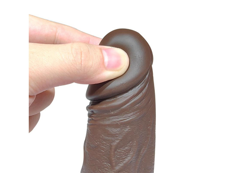 Severo Dildo Realista Turbo Shaking Thrusting Rotacion 360º Control Remoto Efecto Calor