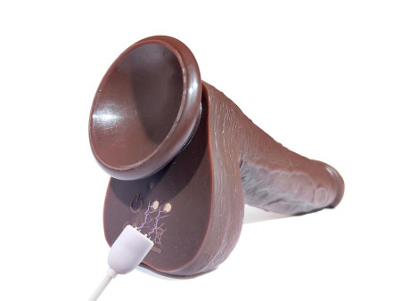 Severo Dildo Realista Turbo Shaking Thrusting Rotacion 360º Control Remoto Efecto Calor