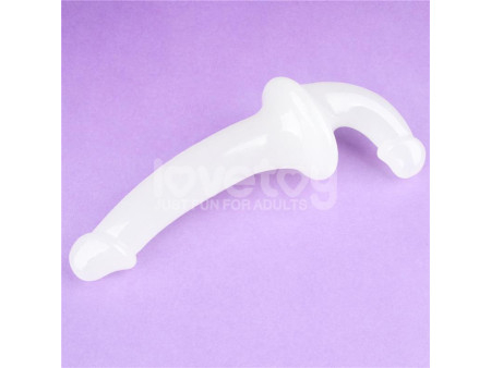 Dildo doble Lumino Play Luz Azul 105 Dildo doble Lumino Play Luz Azul 105