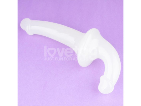 Dildo doble Lumino Play Luz Azul 105 Dildo doble Lumino Play Luz Azul 105