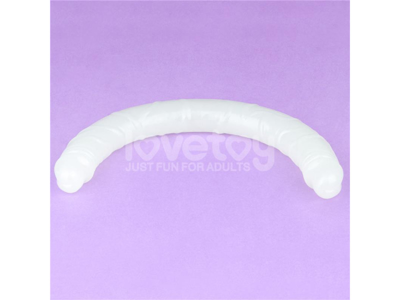 Dildo Doble Lumino Luz Azul 185