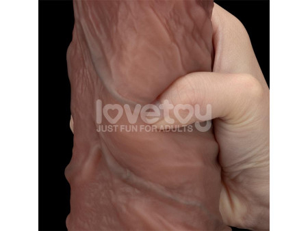 Dildo Dual Layered XXL 105 Negro