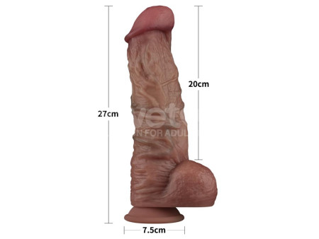 Dildo Dual Layered XXL 105 Negro