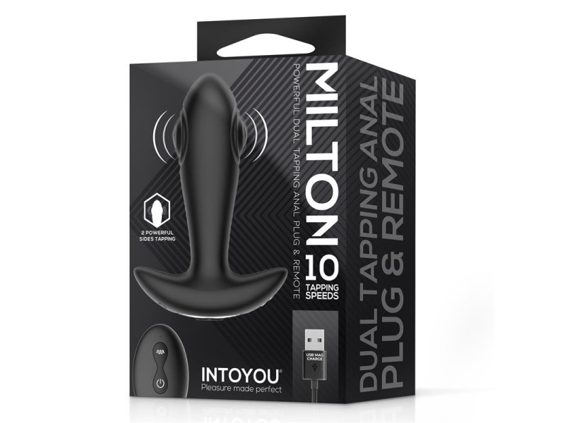 Milton Plug Anal con Doble Tapping y Control Remoto