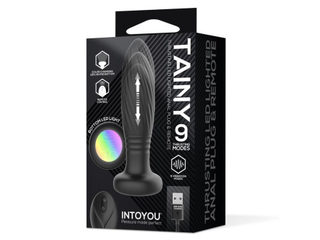 Tainy Plug Anal con Thrusting y Luces Led con Control Remoto