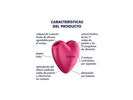 Cutie Heart Succionador de Clitoris Battery Series