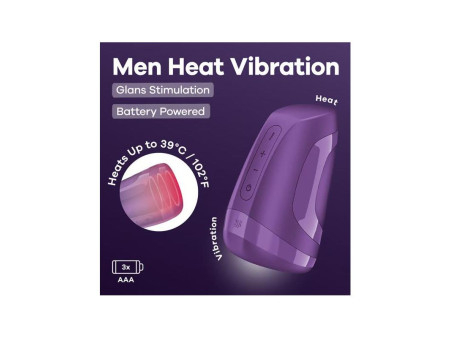 Men Heat Vibration Battery Series Dark Berry