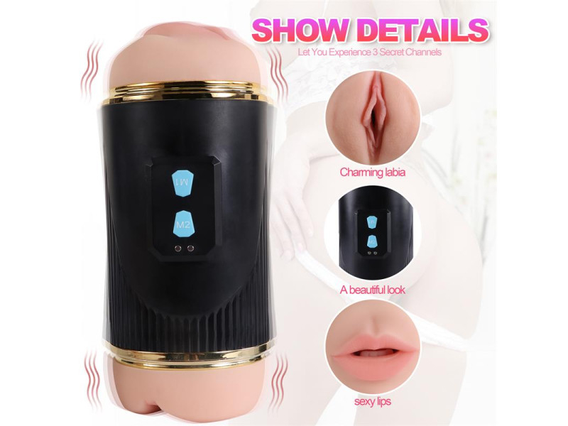 Masturbador Doble Vagina y Boca Kay