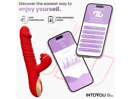 Ascen Vibrador con Thrusting y Waving y APP USB Magnetico