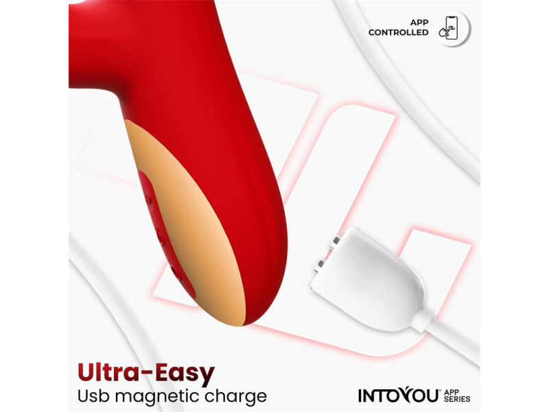 Ascen Vibrador con Thrusting y Waving y APP USB Magnetico