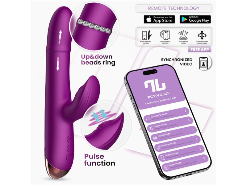 Sendel Vibrador con Anillo de Bolas Internas Up and Down y Pulsacion con App