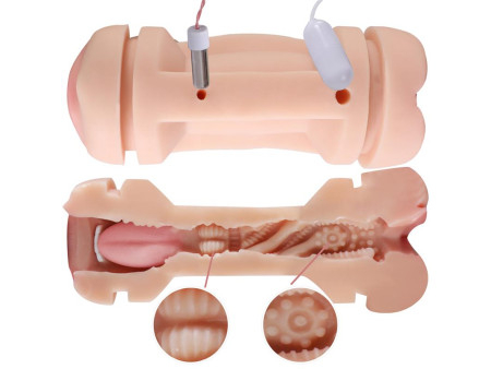 Masturbador Doble Vagina y Boca Kay