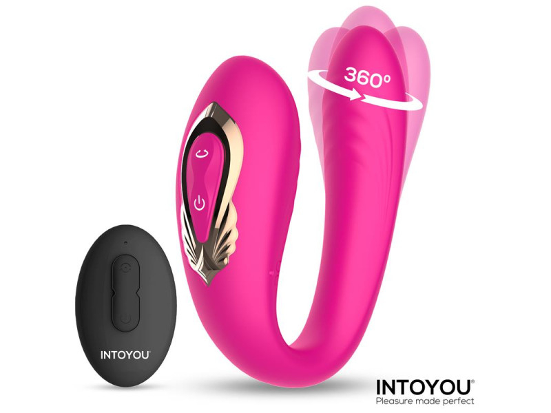 Lanty Vibrador para Parejas con Oscilacion 360º y Control Remoto