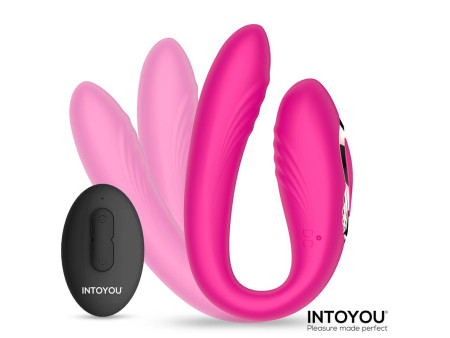 Lanty Vibrador para Parejas con Oscilacion 360º y Control Remoto