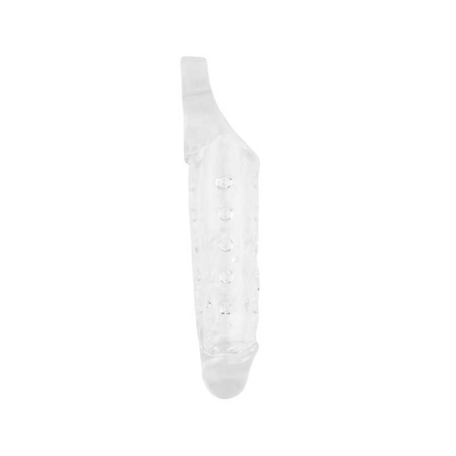 Funda para el Pene con Sujecion para Testiculos Mighty Transparente