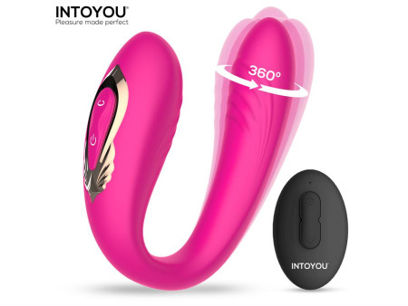 Lanty Vibrador para Parejas con Oscilacion 360º y Control Remoto