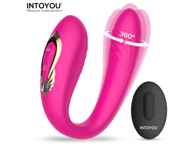 Lanty Vibrador para Parejas con Oscilacion 360º y Control Remoto