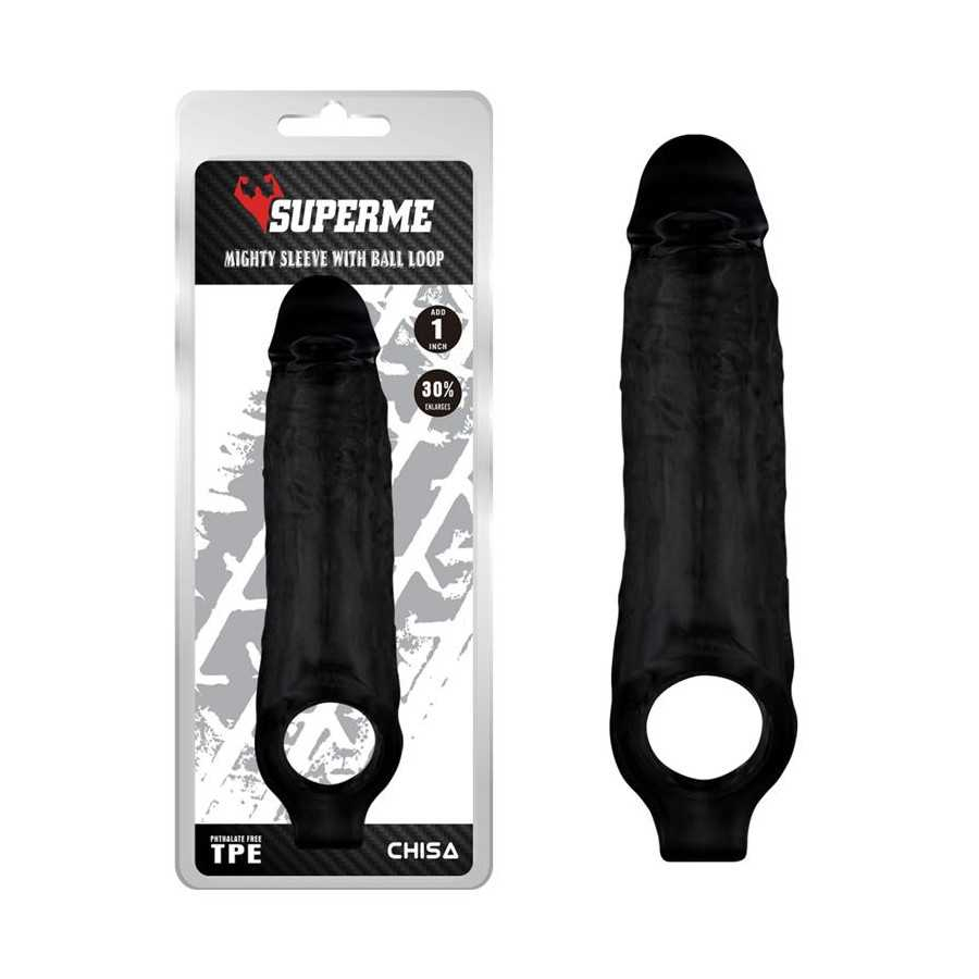 Funda para el Pene con Sujecion para los Testiculos Mighty Negro