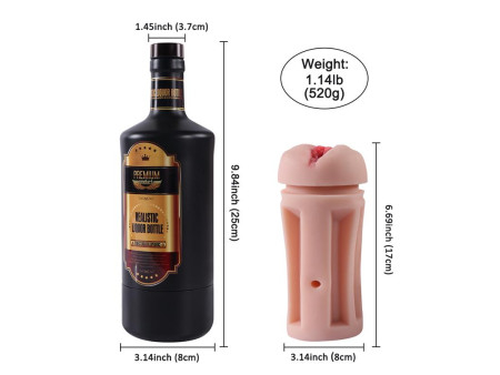 Masturbador Masculino Vagina Botella de Licor Masturbador Masculino Vagina Botella de Licor
