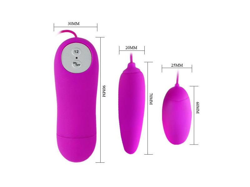 Pretty Love Huevos Vibradores Irma Color Purpura