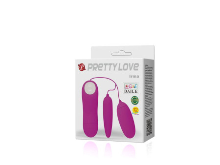 Pretty Love Huevos Vibradores Irma Color Purpura