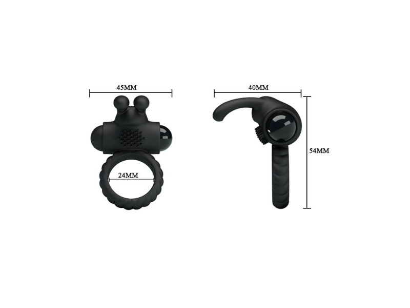Anillo Vibrador Eudora Color Negro