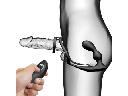 Marshall Plug Anal con Vibracion y Anillo para el Pene y Testiculos