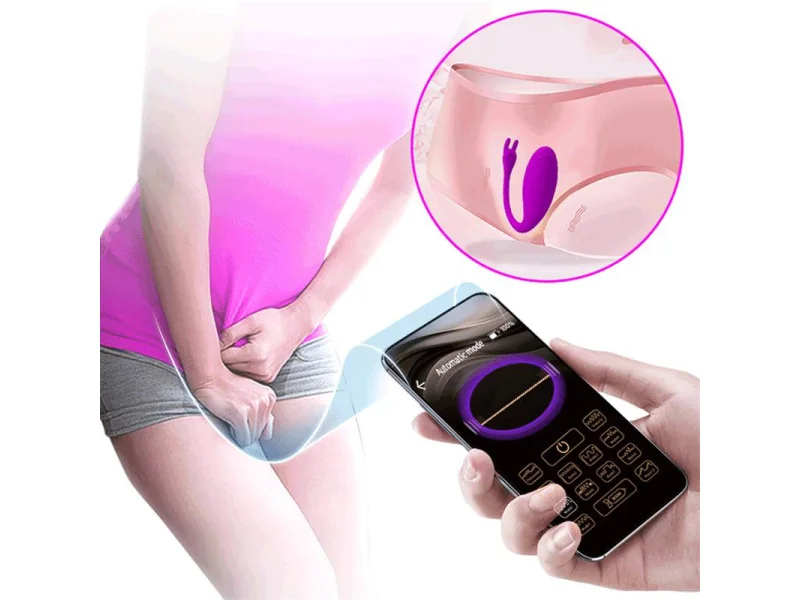 Catalina Huevo Vibrador con APP Rosa