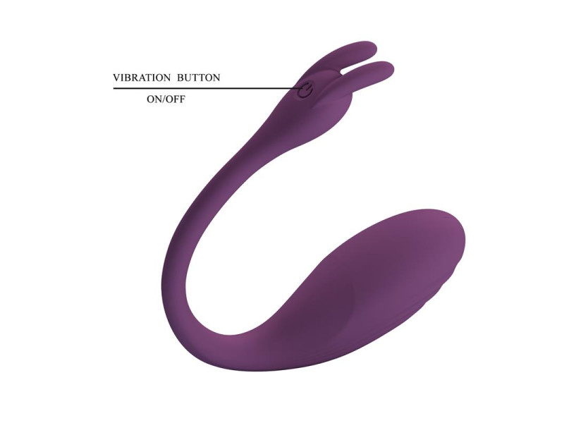 Catalina Huevo Vibrador con APP Purpura