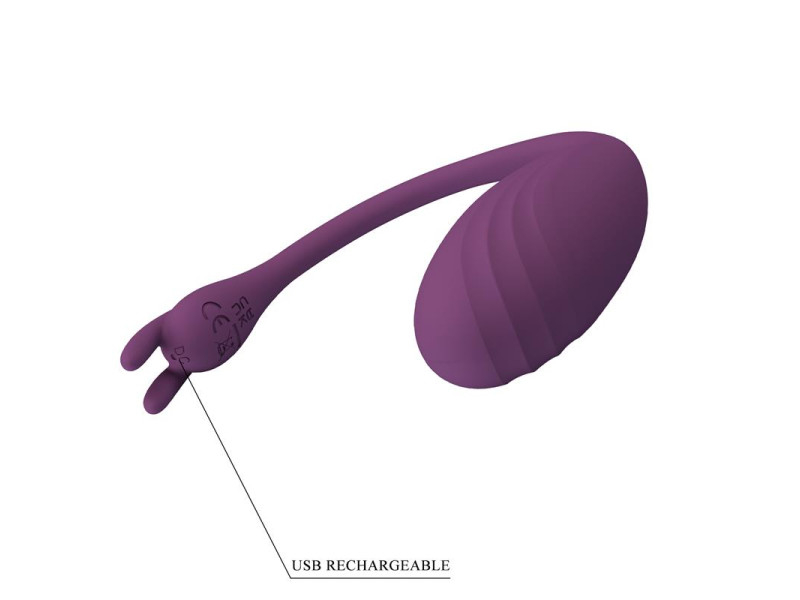 Catalina Huevo Vibrador con APP Purpura