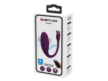 Catalina Huevo Vibrador con APP Purpura