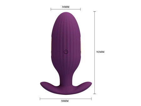 Jefferson Plug Anal con Vibracion y Electroshock con APP