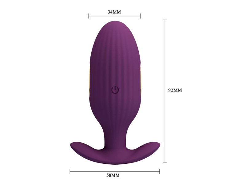 Jefferson Plug Anal con Vibracion y Electroshock con APP