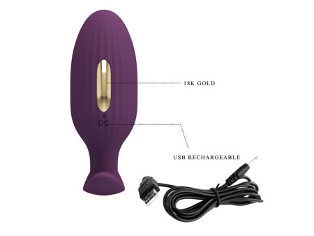 Jefferson Plug Anal con Vibracion y Electroshock con APP