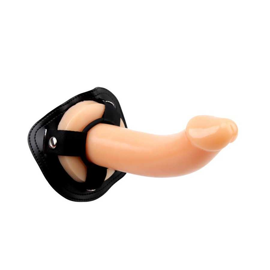 Arnes y Dildo Slim G 19 cm Natural