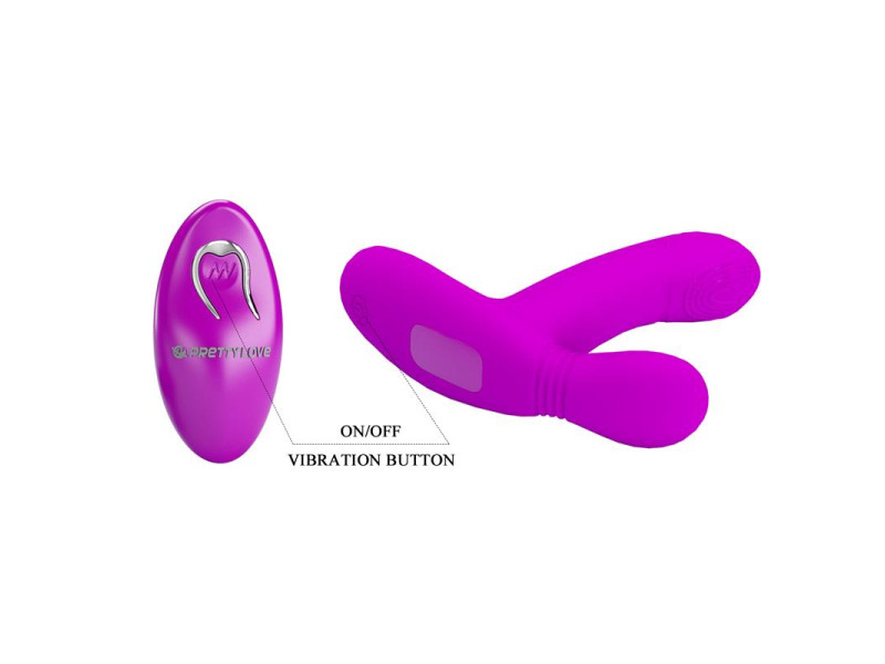 Geri Estimulador con Vibracion y Licking con Control Remoto