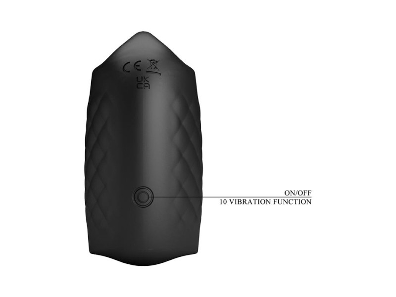 Black Glans Trainer Masturbador Manual con Vibracion