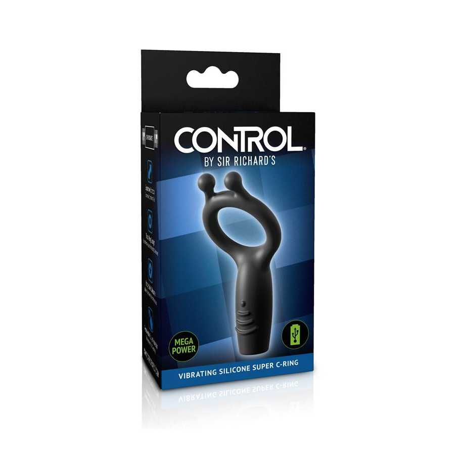 Anillo Vibrador Silicona Recargable Control Vibrating Super C Ring