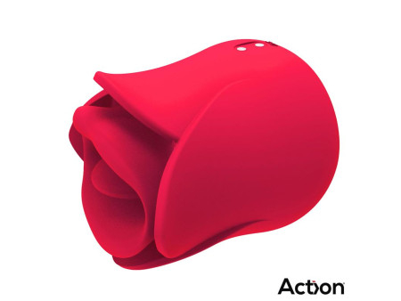 Meryl Estimulador Vibrador de Rosa con Lengua 2 Motores