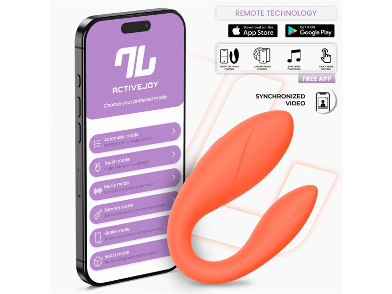 Juguete para Parejas con APP Flexible Salmon