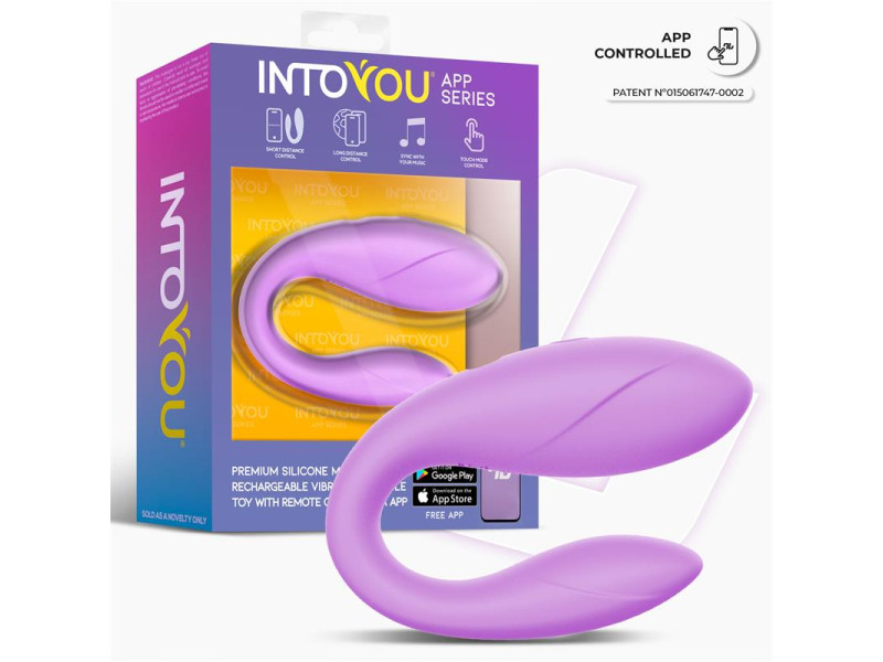 Juguete para Parejas con APP Flexible Silicona Lavanda