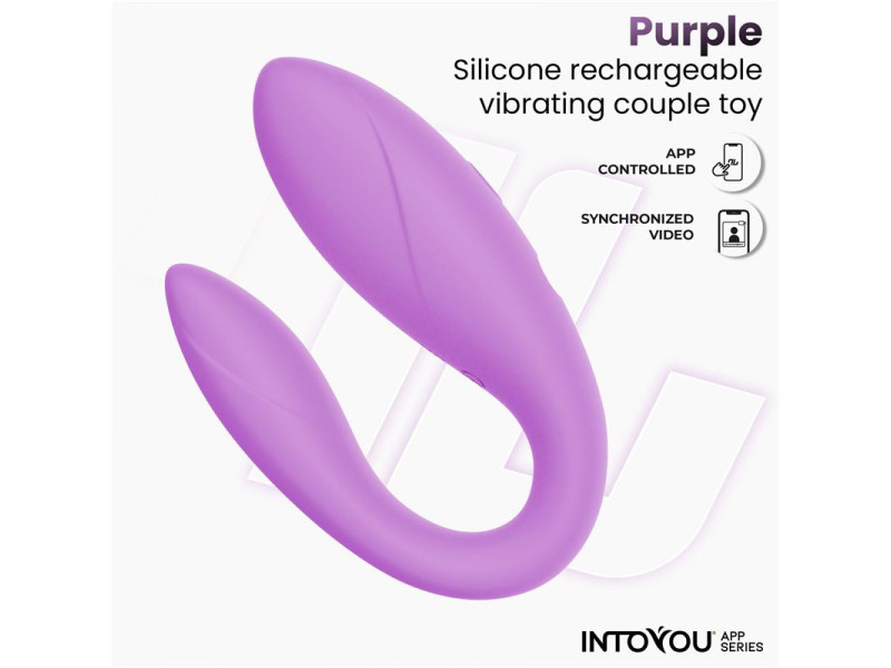 Juguete para Parejas con APP Flexible Silicona Lavanda