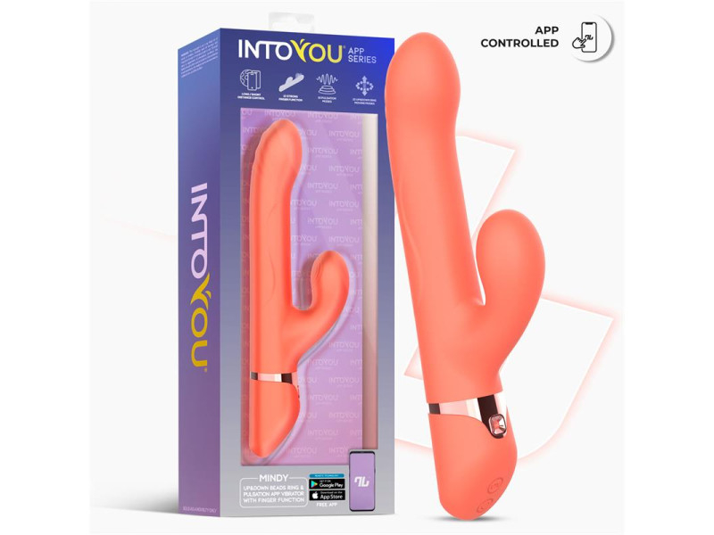 Mindy Vibrador con Anillo de Bolas Up and Down Finger y Pulsacion con APP