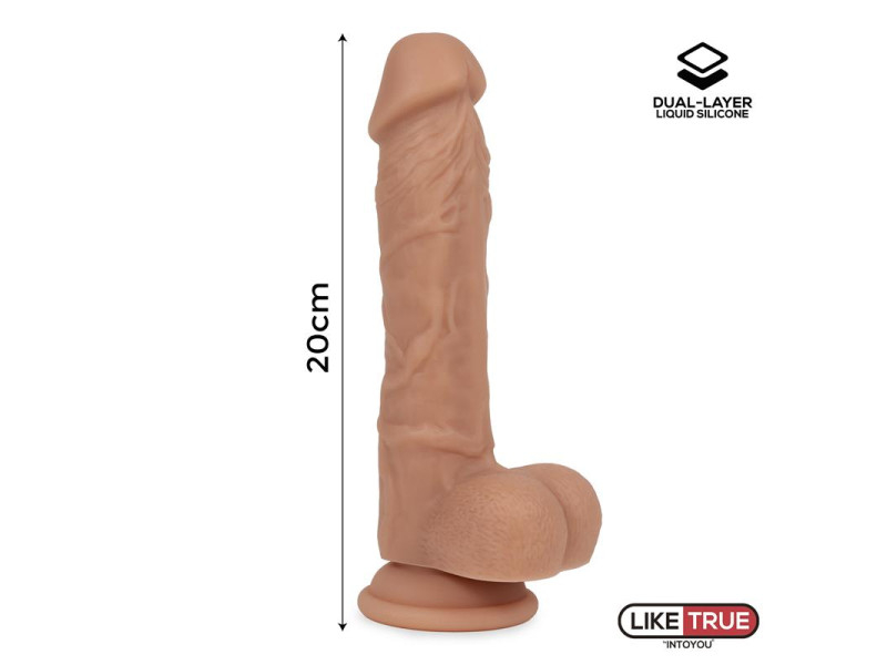 Dildo Realista Silicona Liquida Dual Layer 8